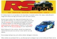 RS Vehicle Imports - Japanese & Performance Cars, Service & Spares